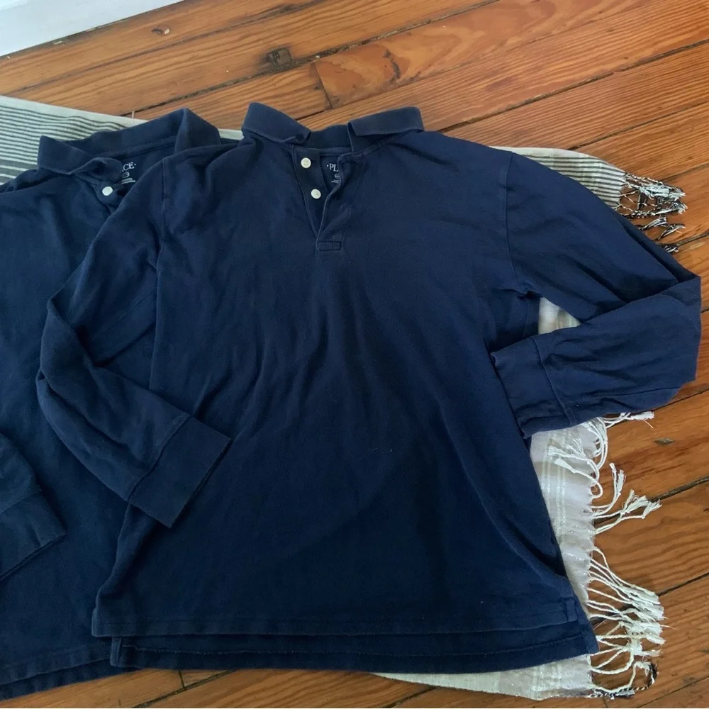 Children’s Place Long Sleeve Polos Lot of Three XXL 16